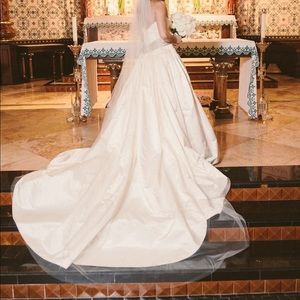 Custom Vintage Haute Couture Gown + Veil